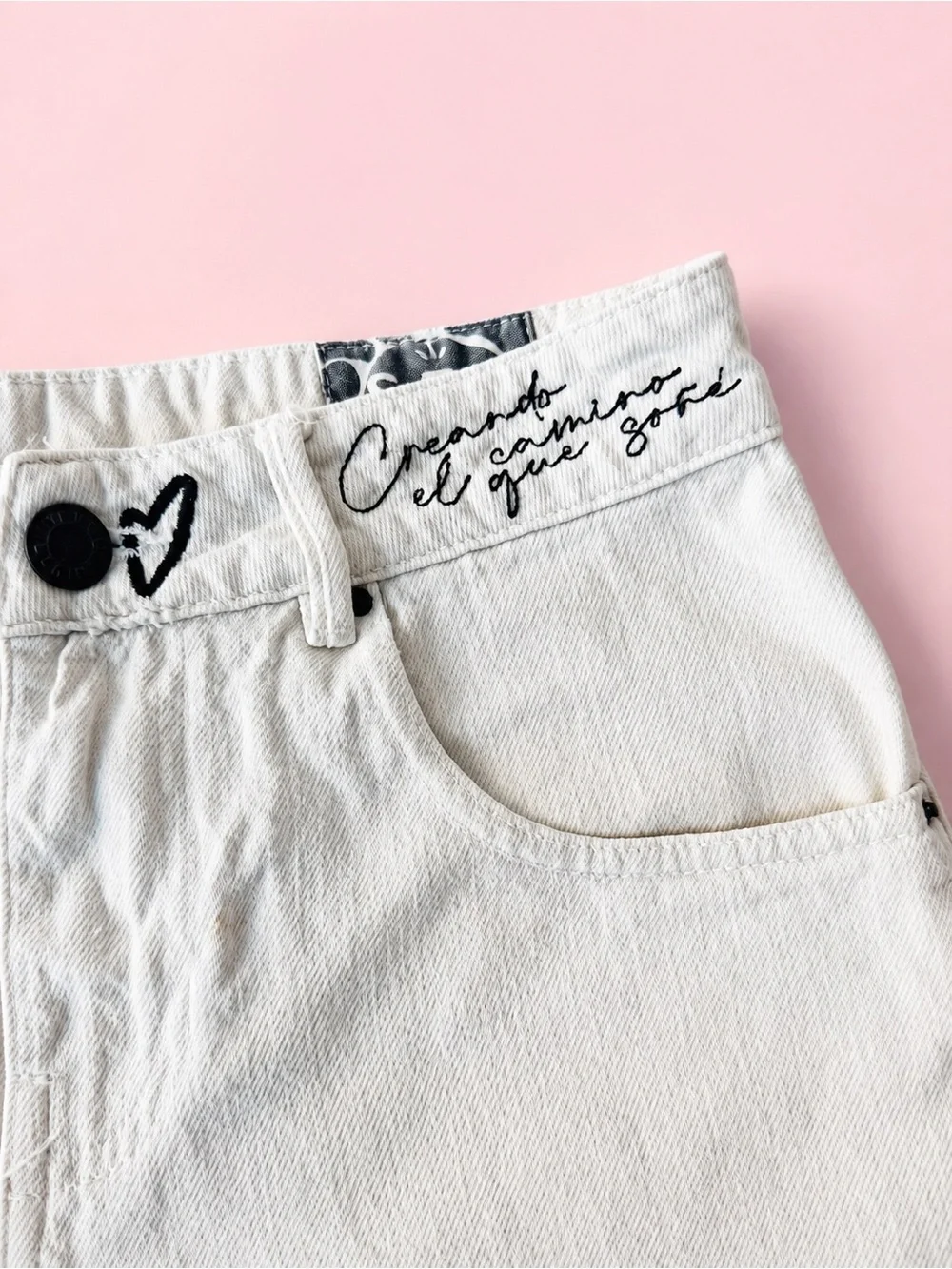 Tennis x Andrea Agudelo (Limited Edition) Embroidered Denim Shorts